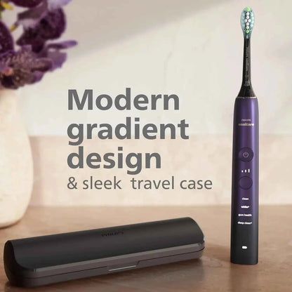 PHILIPS Sonicare 9000 Special Edition Rechargeable Toothbrush, Black/Purple, HX9911/91