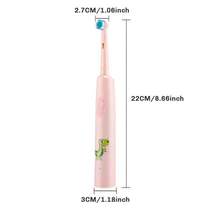 Sonic Electric Toothbrush Rechargeable Rotary Adult Waterproof with Timer 5 Modes & 4 Replaceable Brush Heads for Teeth Cleaning