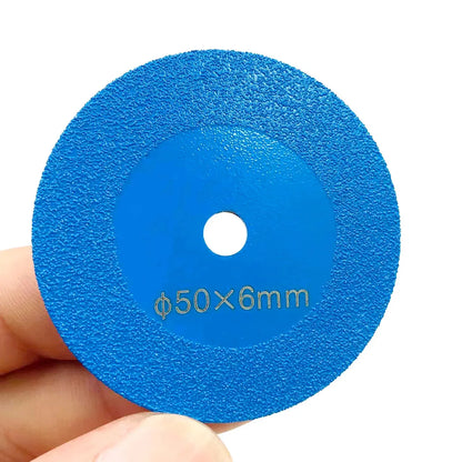 2inch 1-10Pcs Diamond Cutting Disc Glass Jade Crystal Tile Marble Saw Blade Brazed Glass Engraving Round Shank Mini Saw Blade