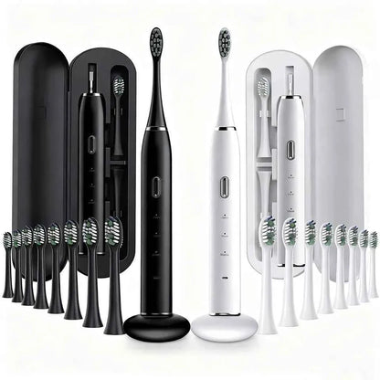 Compatible with Oral B Ultra Electric Toothbrush 3D Rotation Rechargeable Teeth Brush Pressure Sensor 8 Brushing Modes 2 Min Tim
