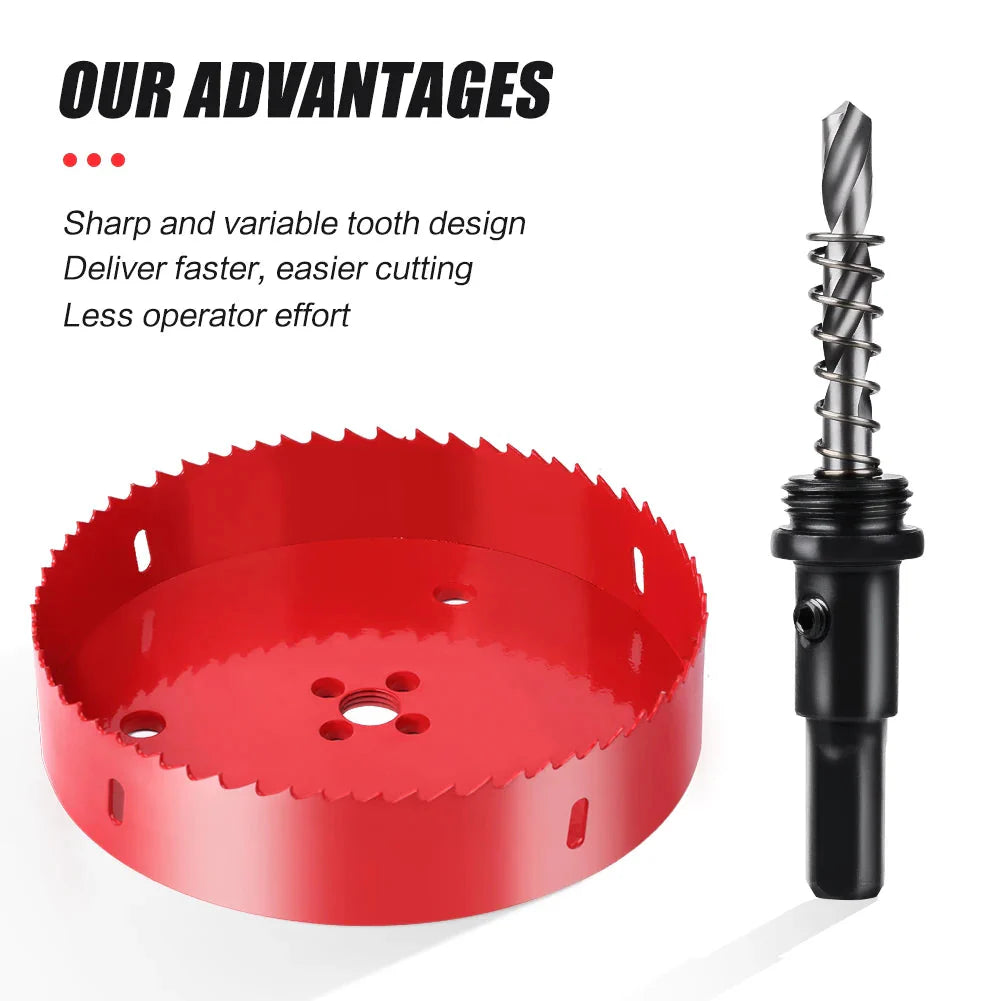 1pc 15-200mm M42 Bi-Metal Hole Saw HSS Drill Bit for Metal Iron Aluminum Stainless Plastic DIY Wood Cutter Tools