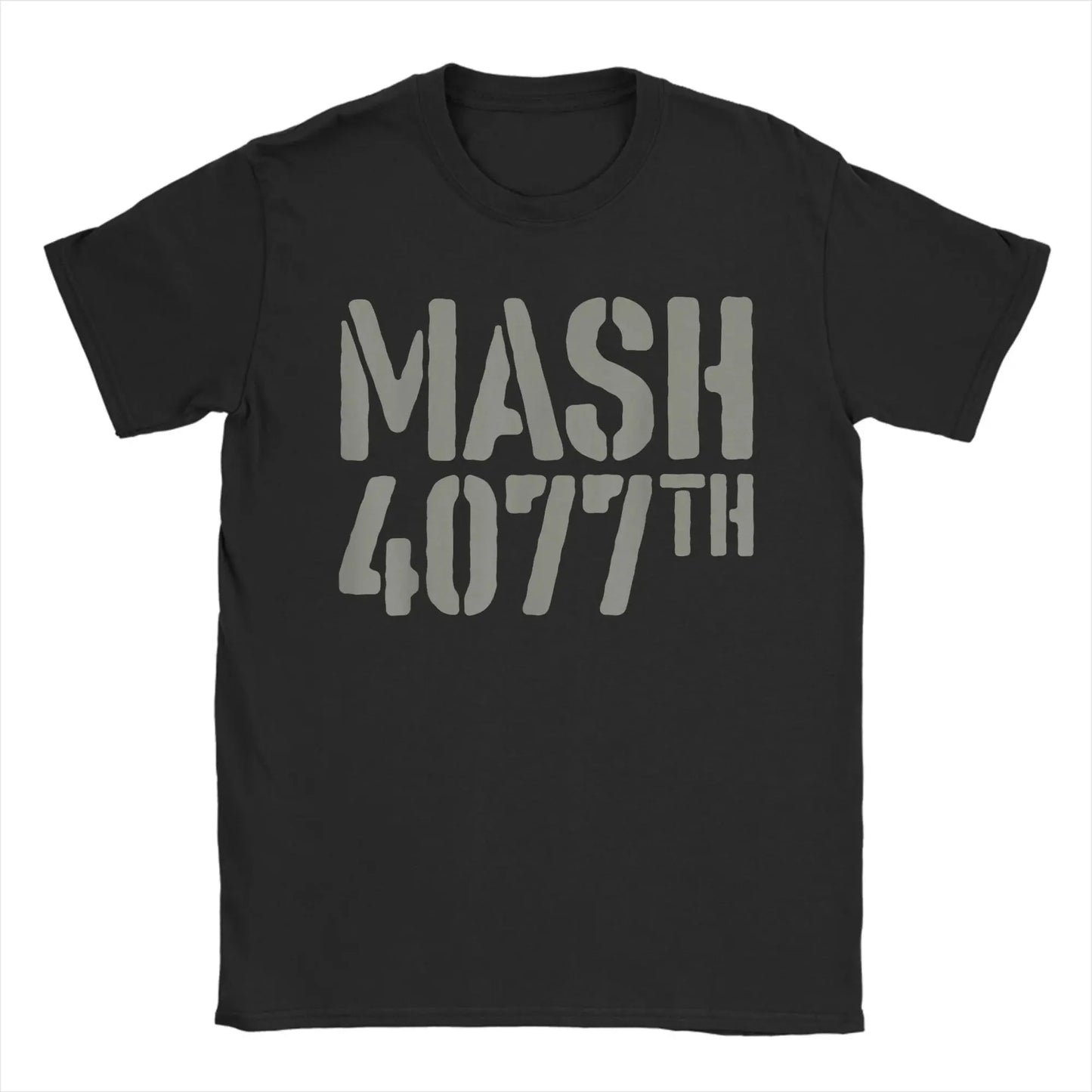 Oversized T Shirt Summer Men MASH 4077 Hipster T-Shirts  Pure Cotton Tee Shirt for Mens Awesome Printed Short Sleeve Top Tees