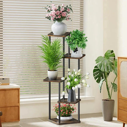 Plant Stand and Flower Stand Storage Shelf 4/5/6 Tier Flower Shelf Planter Rack Storage Organizer Display Indoor Garden Balcony