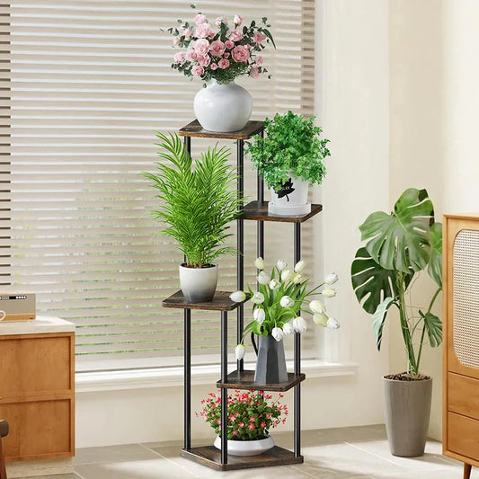 Plant Stand and Flower Stand Storage Shelf 4/5/6 Tier Flower Shelf Planter Rack Storage Organizer Display Indoor Garden Balcony