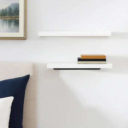 Solid Wood Solid Wooden Floating Shelves Wall Mounted Storage Rack Wall Mounted Bookshelf Floating Design Book Shelf