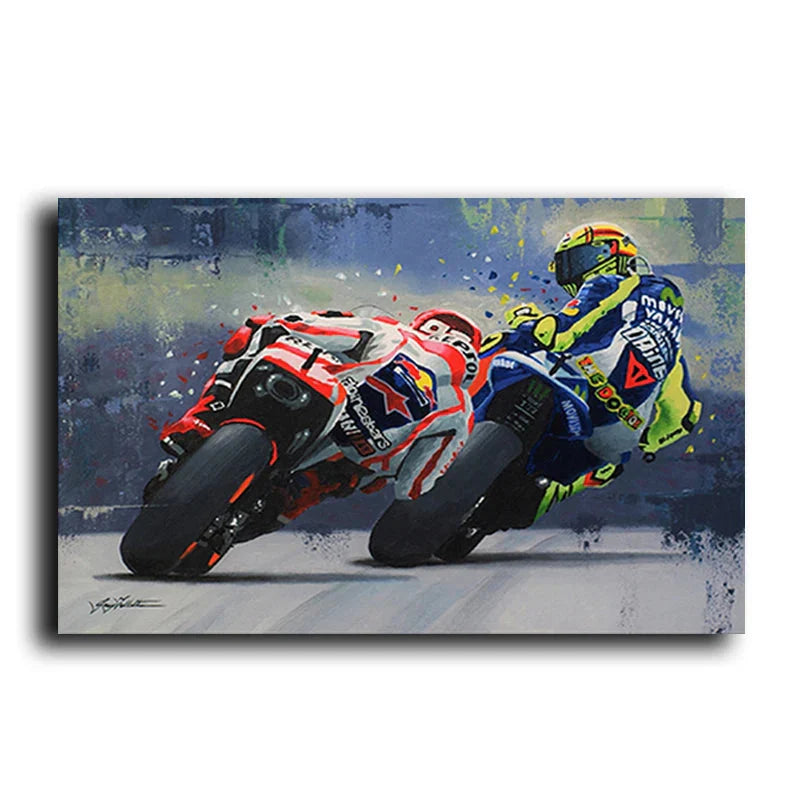 Painting By Numbers For Handicrafts Abstract Motorcycle Acrylic Paints By Number For Adults Home Decors Unique Gift