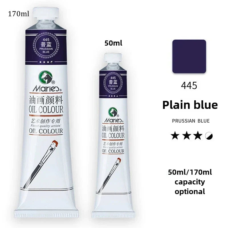 Marie's Oil Paint 170ML Oil Painting Art Creation Pigment Large Oil Paint Paint Single Commonly Used 24 Colors