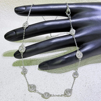 2025 New Fine Jewelry Set Luxury White Gold High Quality Geometric Crystal Luxury Necklace Bracelet Earrings Ring Gift for Women