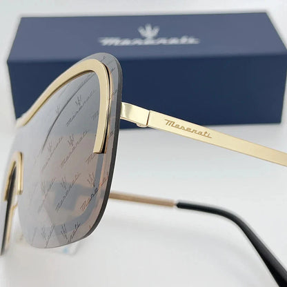 MASERATI Sunglasses New Fashion goggles Stylish Unframed Metal rimmed Shades for Men Women Cool Pose Trendy Design 10785
