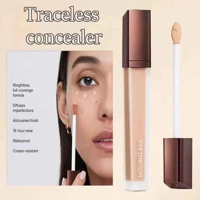 Hot Hourglass Liquid Concealer Base Cream Waterproof Oil-control Liquid Covering Black Circles Blemishes Acne Marks Spots Makeup