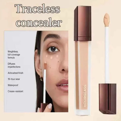 Hot Hourglass Liquid Concealer Base Cream Waterproof Oil-control Liquid Covering Black Circles Blemishes Acne Marks Spots Makeup