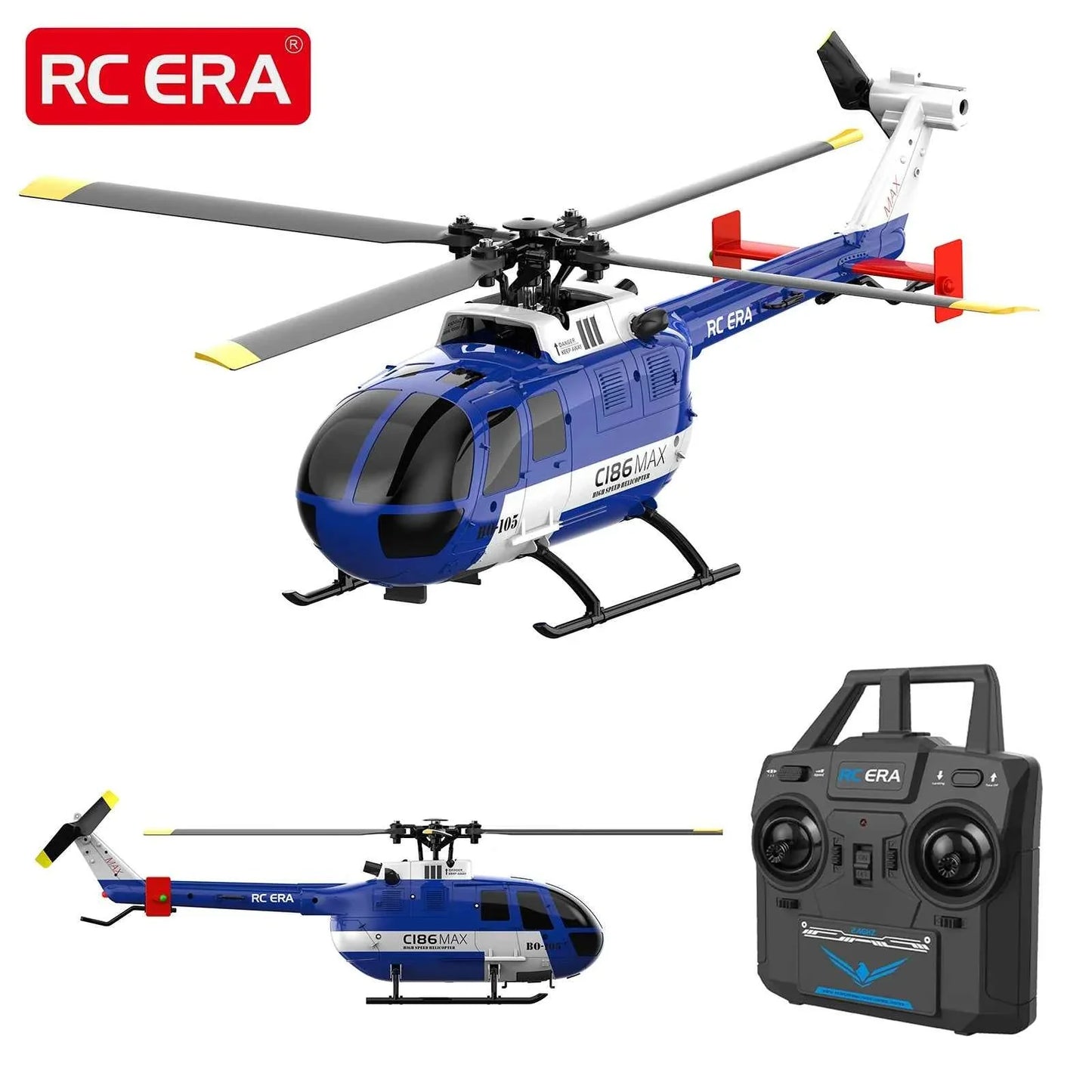 RC ERA Weathered Marine C032 UH1Huey One Click Inverted Flight TOF Optical Flow Gyro Stabilized RC Helicopter for Adults