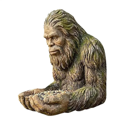 Bird Feeder Big-foot Garden Sculpture Yard Art Decoration Wild Bird Feeding Station funny resin statue Bird Feeding supplies