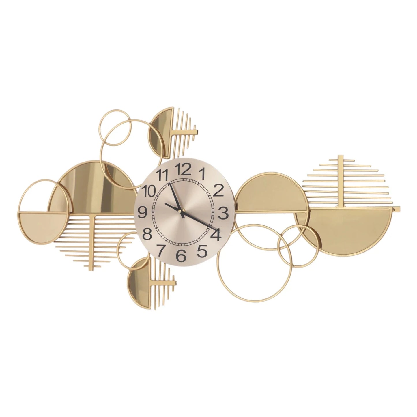 Gold Metal Creative Minimalist Style Decorative Clock