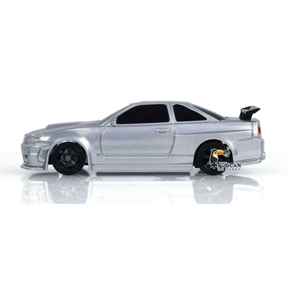 RTR RC Dift Race Car 1/43 Scale 4WD Gyro Four-wheel Drive Radio Control High Speed Model 2.4G Racing Drifting Cars Gifts Toys