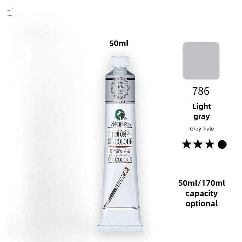 Maries Oil Paint 50ML Oil Painting Art Creation Pigment Large Oil Paint Paint Single Commonly Used 24 Colors