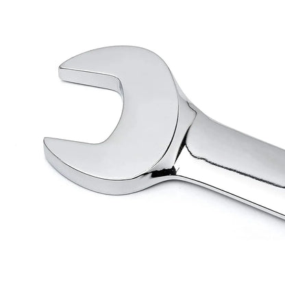 Ratcheting Combination Wrench Set, 6-22mm Metric Flex Head Ratcheting Wrench, Chrome Vanadium Steel Spanner with Bag