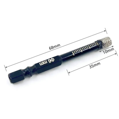 5-16mm Hexagonal Shank Brazed Dry Ceramic Tile Drill Bit Marble Granite Vitrified Tile Hole Opener Diamond Drill Bit Hole Saw