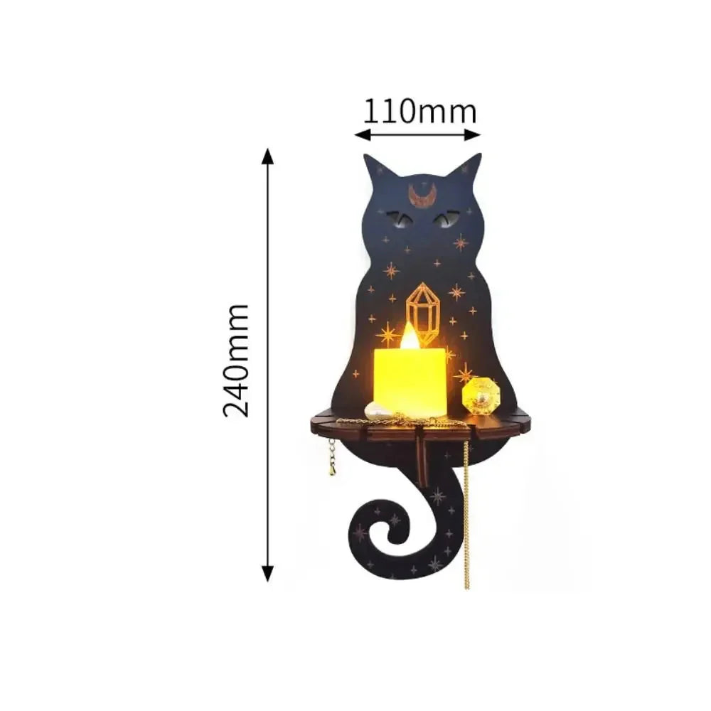 Wall Shelf Stone Wall Shelf Hand Wooden Display Stand Hanging Candle Holder Wall Decor Shelves  home decoration shelf decor