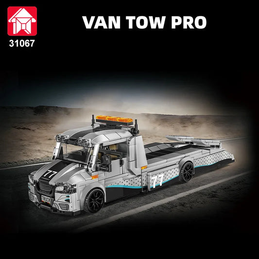 672Pcs Modified Trailer Building Blocks MOC Car Transporter Flatbed Tow Truck Vehicle Recovery Hauler Boys Festival Party Gifts