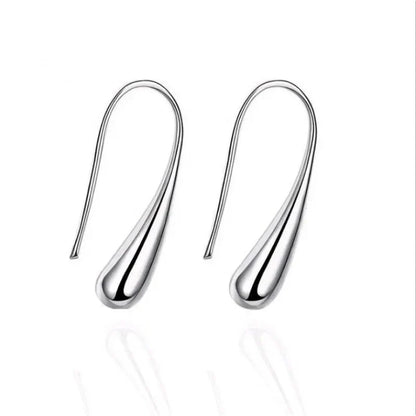 4PC Simple Ring Necklace Bracelet Earrings Four-piece Set Suitable for Engagement Jewelry Fashion Teardrop Jewelry Set for Women