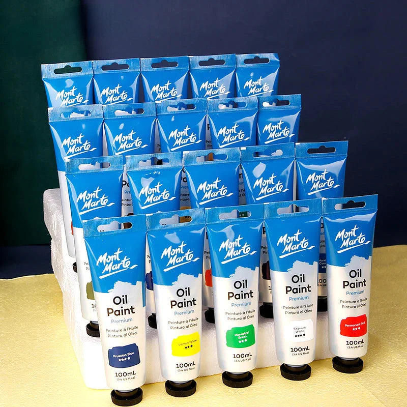 100ml Oil Paint 45 Colors Student Art Creation Special Waterproof Quick-drying Large Sticks Of Pigment School Painting Supplies