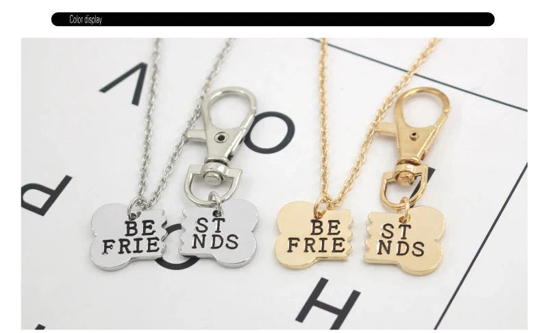 New Best Friends Necklace For Women Girls Broken Heart Puzzle Musical Note Pendant Necklaces BFF Friendship Forever Jewelry Gift