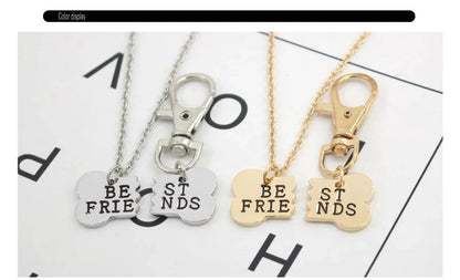 New Best Friends Necklace For Women Girls Broken Heart Puzzle Musical Note Pendant Necklaces BFF Friendship Forever Jewelry Gift