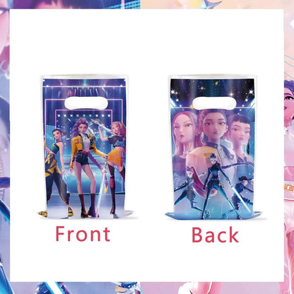 K-Pop Demon Hunters Birthday Decorations Girls Birthday Party Tableware Balloons Set Cup Plates Girls Favor Kpop Warriors Supply