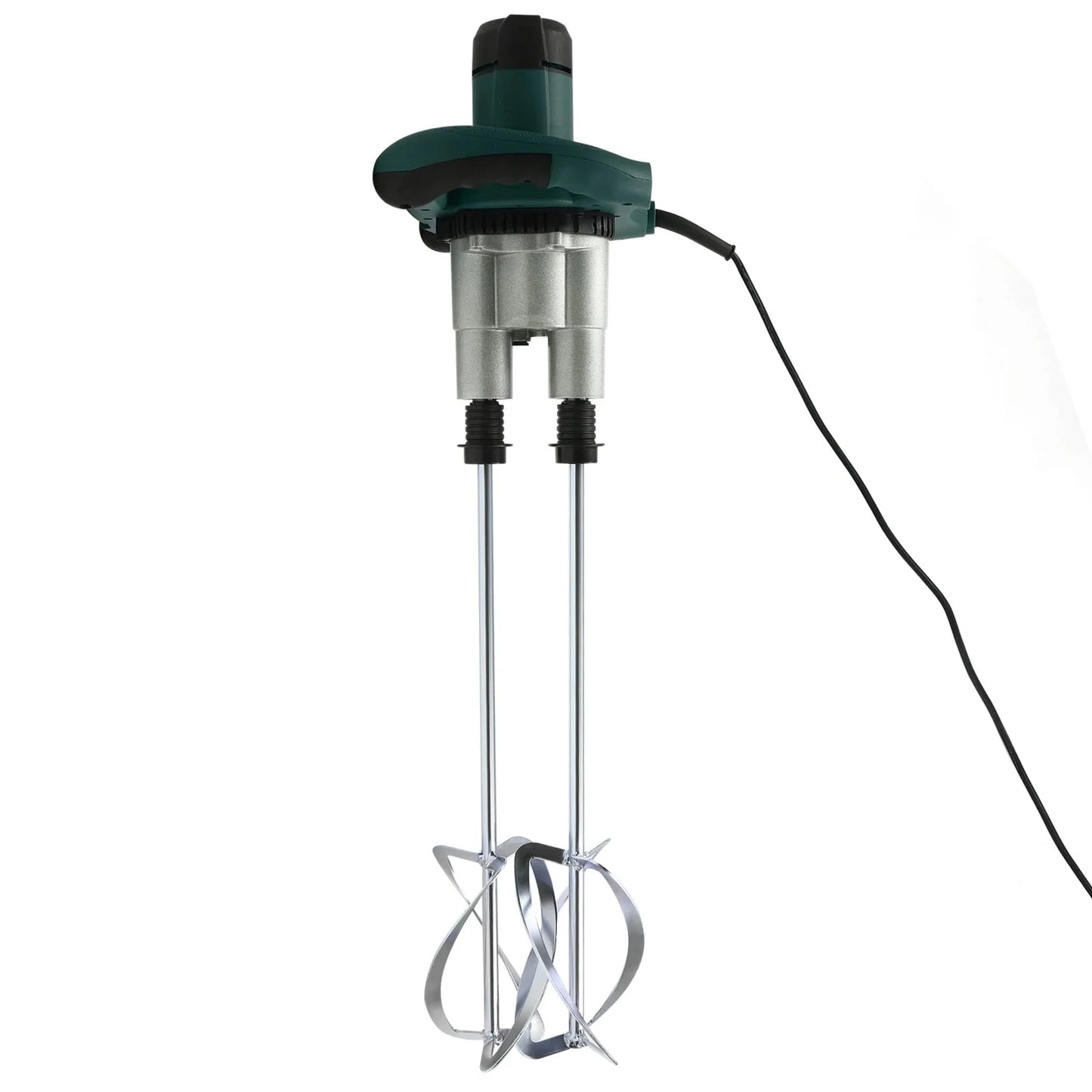 2 Paddle Cement Mixer Mortar Stirrer Concrete Paint Mortar Hand Mixer 6  Speeds Optional Red 1800W / Green 2800W