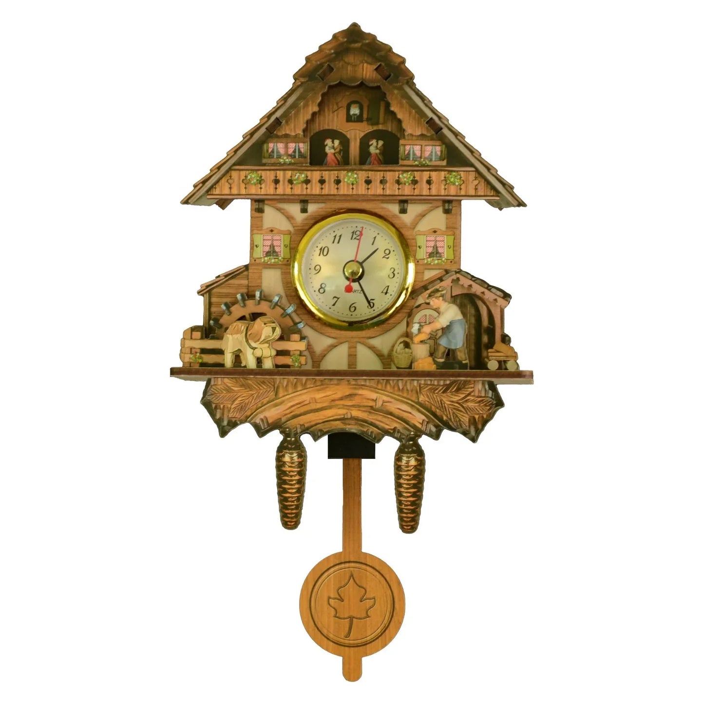 Wooden Hanging Wall Clock Bird Alarm Clock Cuckoo Clocks For Home Decoration Quartz Watch Decorative Home Decor