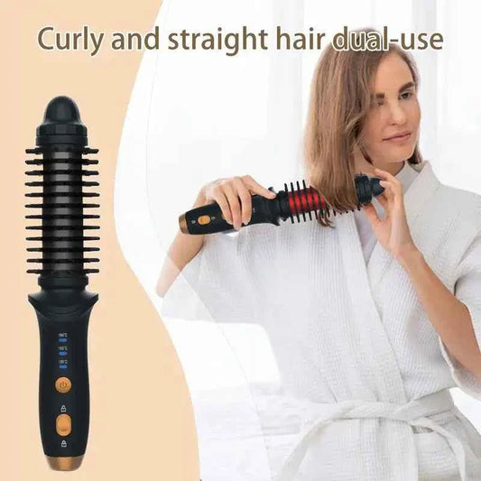 Cordless Hair curling wands USB rechargeable cordless curling iron Electric Heated Hair Curling Round Brush Hair Styling Tool
