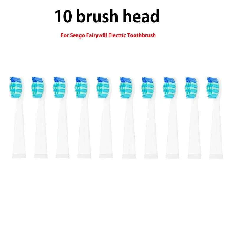 Toothink Replacement Brush Heads - Compatible with Fairywill/Seago FW-507/508/917/959 - 5-10Pcs Dupont Bristle Set