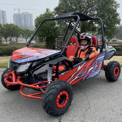 Adult Gas Off Road Go Kart 4 Wheel Two Seat Buggy for Sale Entertainment Equipment Outdoor Go-Karting At The Amusement Park