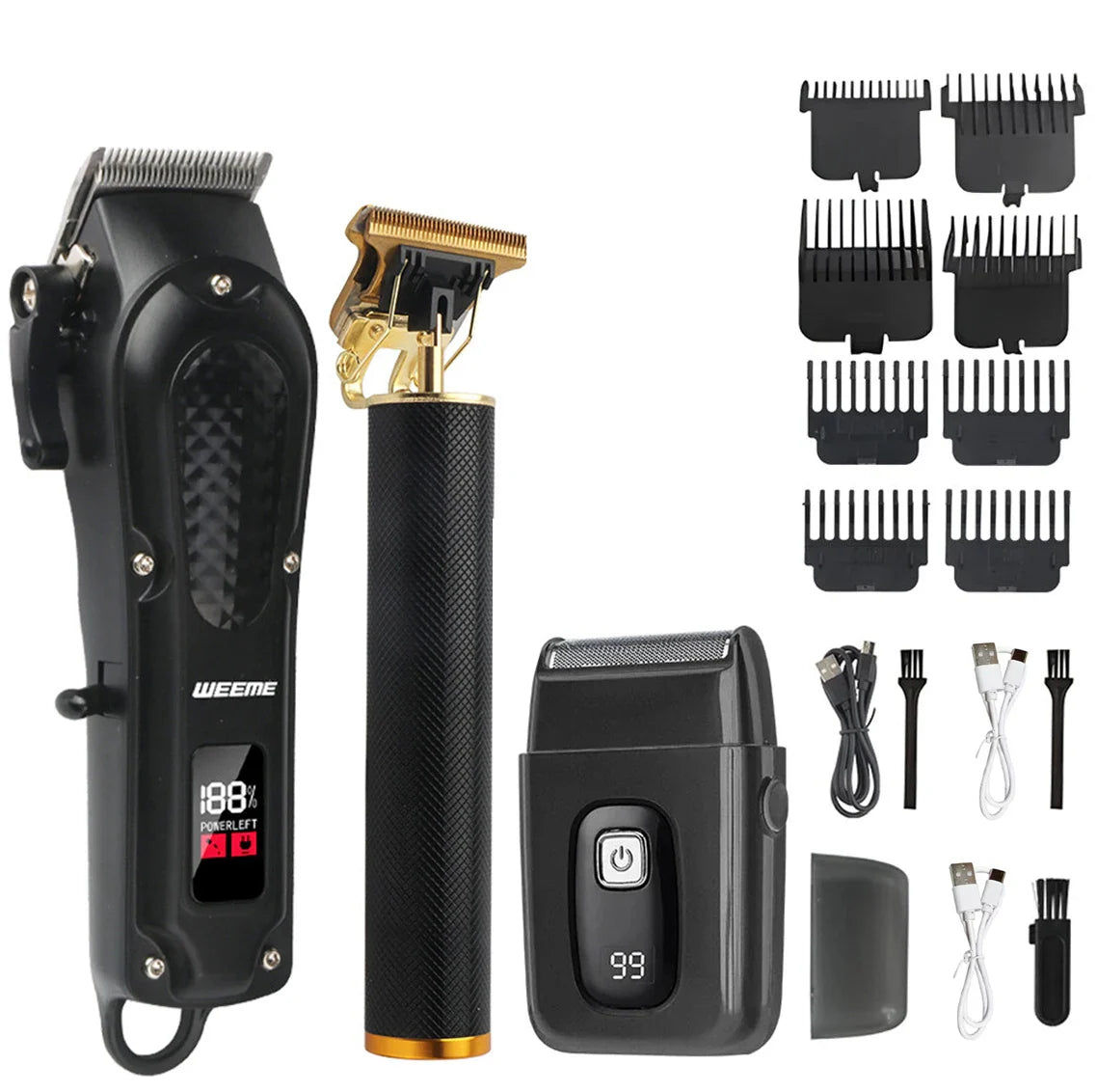 Adjustable Hair Trimmer T9 Vintage Hair Clipper Electric Beard Trimmer Hair Length Adjustable Haircut Machine Kit Boyfriend Gift