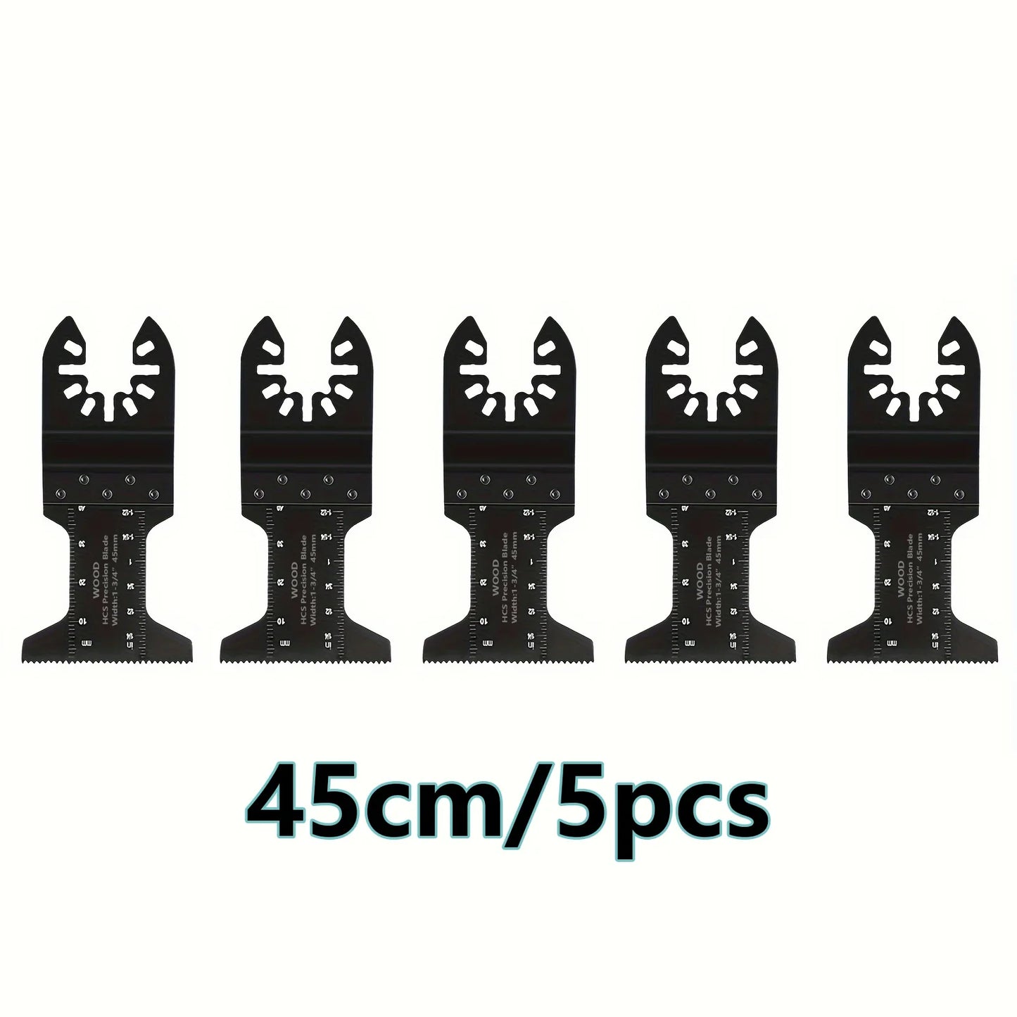 Titanium Oscillating Blades Kit: Cuts Metal/Wood/Plastic/Hard Material/Nails. Fits Dewalt, Rockwell, Milwaukee, Makita, Bo