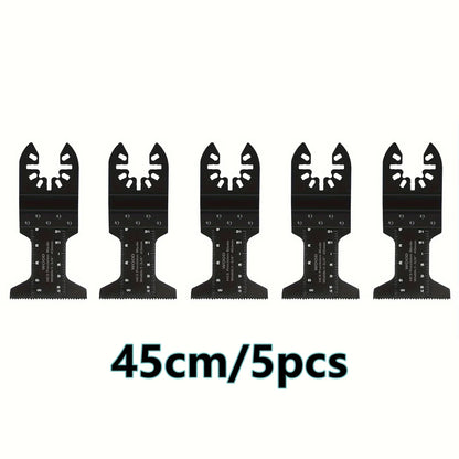 Titanium Oscillating Blades Kit: Cuts Metal/Wood/Plastic/Hard Material/Nails. Fits Dewalt, Rockwell, Milwaukee, Makita, Bo