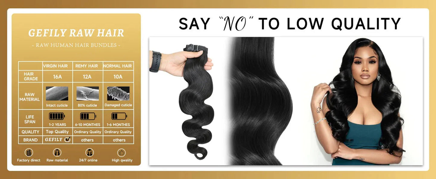 Body Wave Human Hair Bundles 12A Raw Virgin 100% Unprocessed Weave Human Hair Extensions 1 3 4 Bundles Deals Natural Color