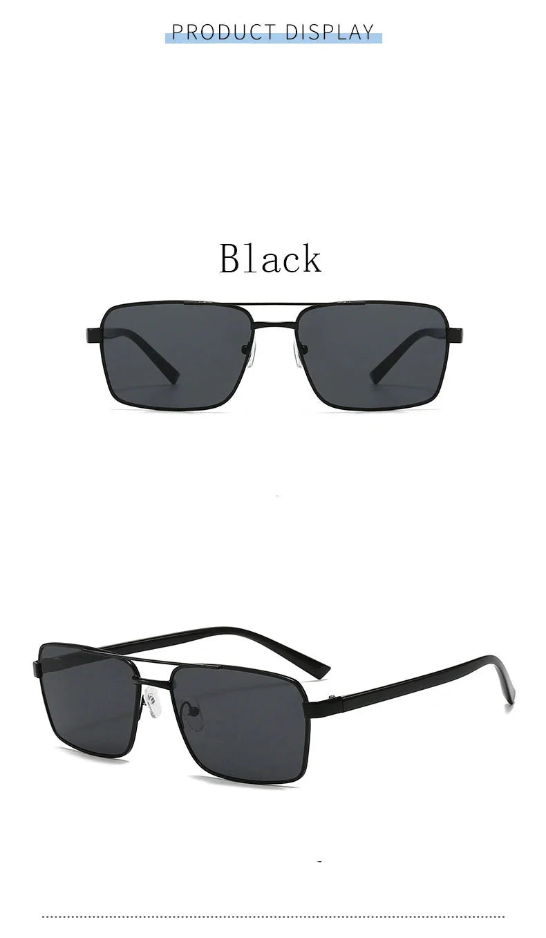 Square Sunglasses For Men Women Fashion Classic Retro Vintage Trend Design Brown Lens UV400 Sun Glasses Male Female Eyewear 2026