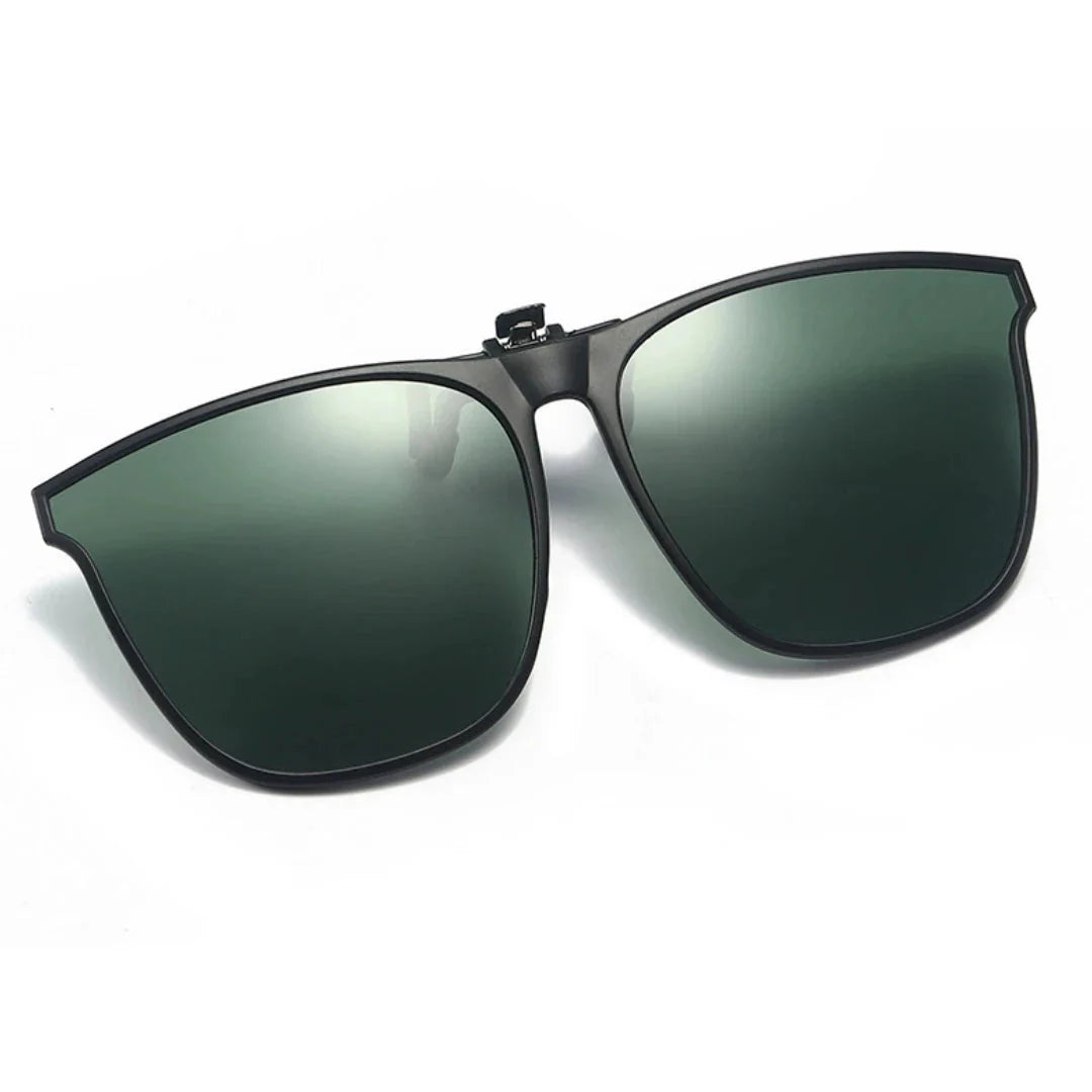 Polarized Clip On Sunglasses Men Photochromic Car Driver Goggles Night Vision Glasses Anti Glare Vintage Square Glasses