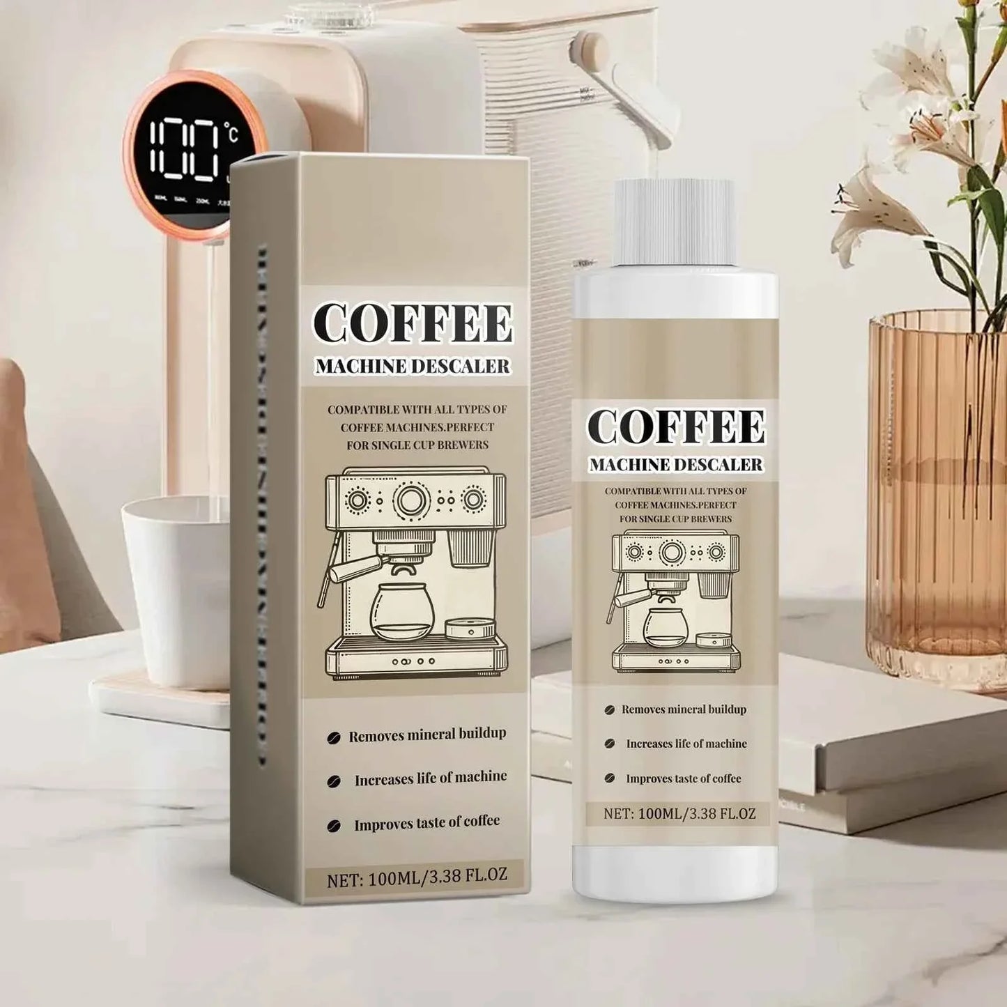 Coffee Machine Cleaning Solution Descaling Agent Get Cleaning All-Purpose Cleaner Kitchen Accessories 1 Bottle 100ml