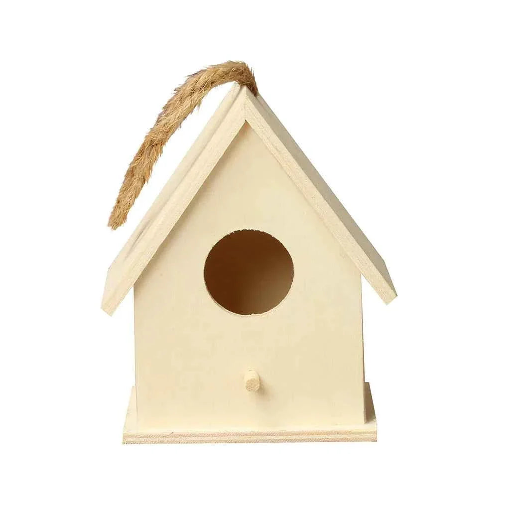 Cage Garden Wooden Bird Outdoor Hanging Bird Nest Birdhouse Accessories Box Garden Pet Yard Cages Bird Decoration Creativity
