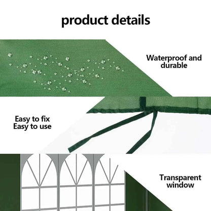 3x2m Waterproof Gazebo Awning Sunshade - Durable Oxford Sun Shade Sail for Camping & Garden