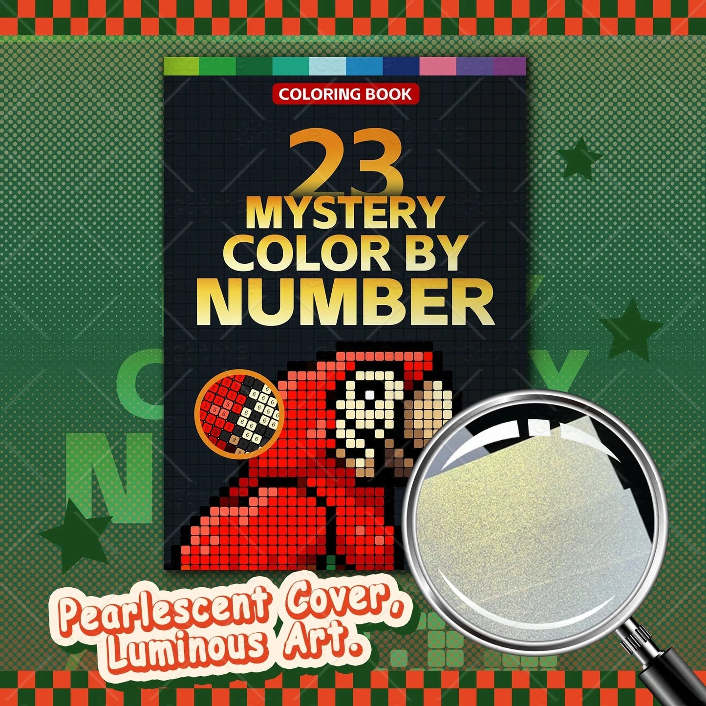 MYSTERY COLOR BY NUMBER Cartoon Animal artwork by digital adult Coloring Book DIY Painting Drawing Coloring By Num