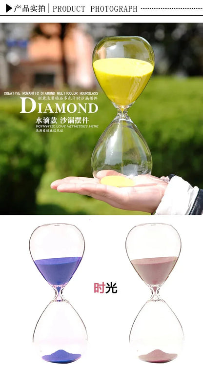 5/15/30/60 Mins Hour Glass Sand Watch Timer Sand Clock Household Items Hourglass Sand Timer Large Home Office Decor Shower