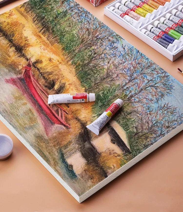 Winsor & Newton 12/18/24 Colors Professional Color Oil Paints 12ml Tube Painting Pigments With Brush And Palette Art Supplies
