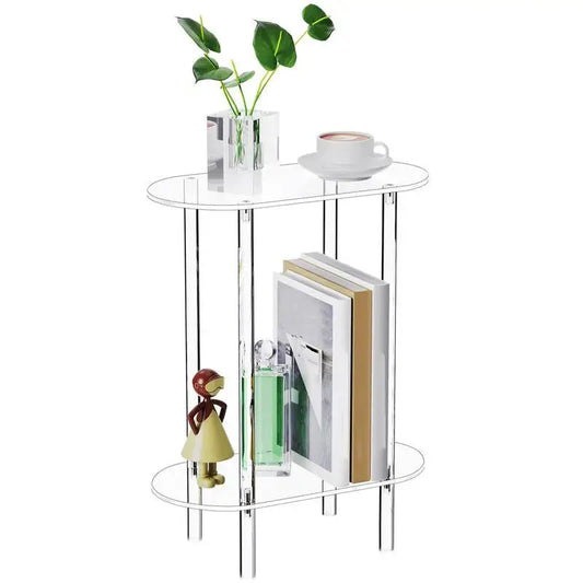 Sofa Table Side Transparent Tea Tables Auxiliary Table Acrylic Storage Cabinet Nightstands Acrylic Coffee Table For Home Decor