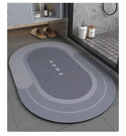 Bathroom Absorbent Floor Mat, Anti Slip Diatomaceous Mud Foot Mat, Quick Drying Toilet, Anti Fall Toilet Door Mat, Foot Mat