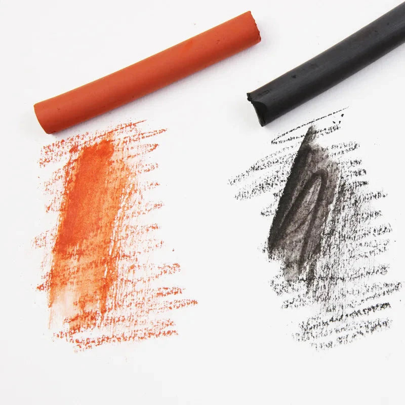 4 Pcs/box Sketch Charcoal Water-soluble Sketching Dry Materials Charcoal Brushes Charcoal Strips Art Painting Supplies