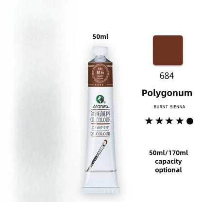 Maries Oil Paint 50ML Oil Painting Art Creation Pigment Large Oil Paint Paint Single Commonly Used 24 Colors